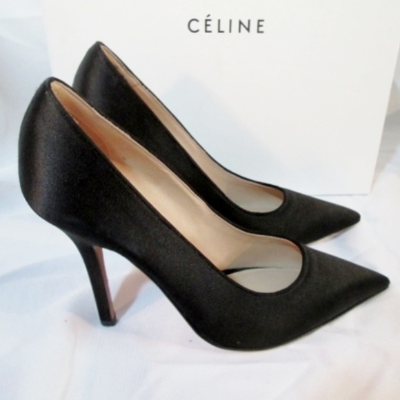 Celine Shoes - NEW CELINE PARIS ITALY Satin Pump 105 Stiletto